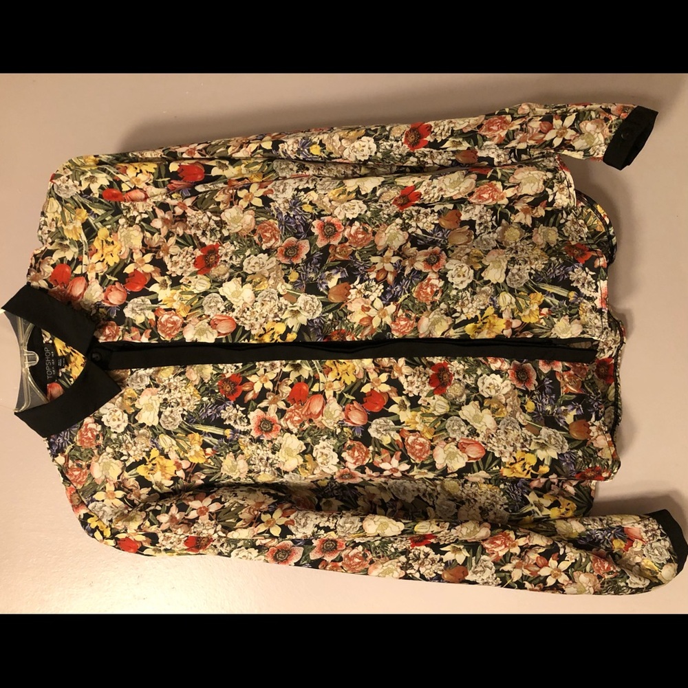 Topshop floral print shirt
